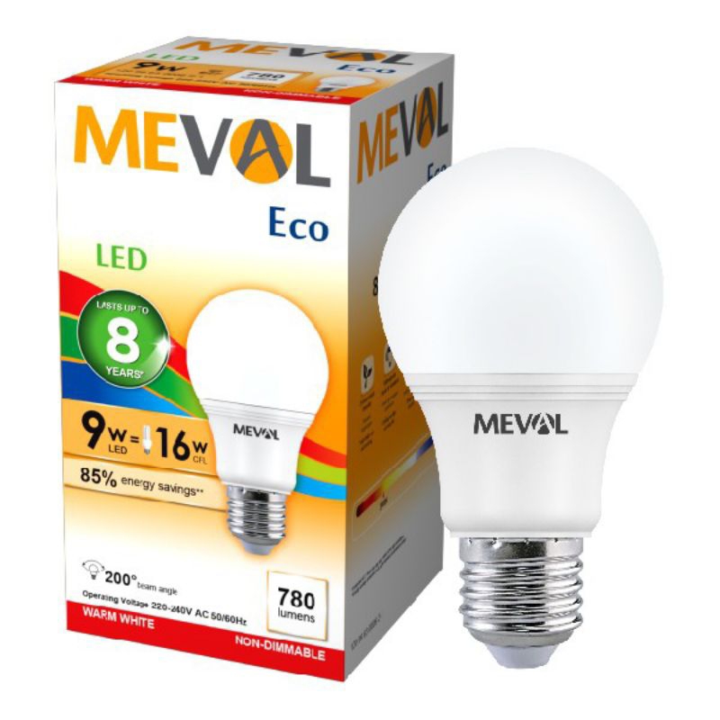 Lampu LED Meval 9W Kuning