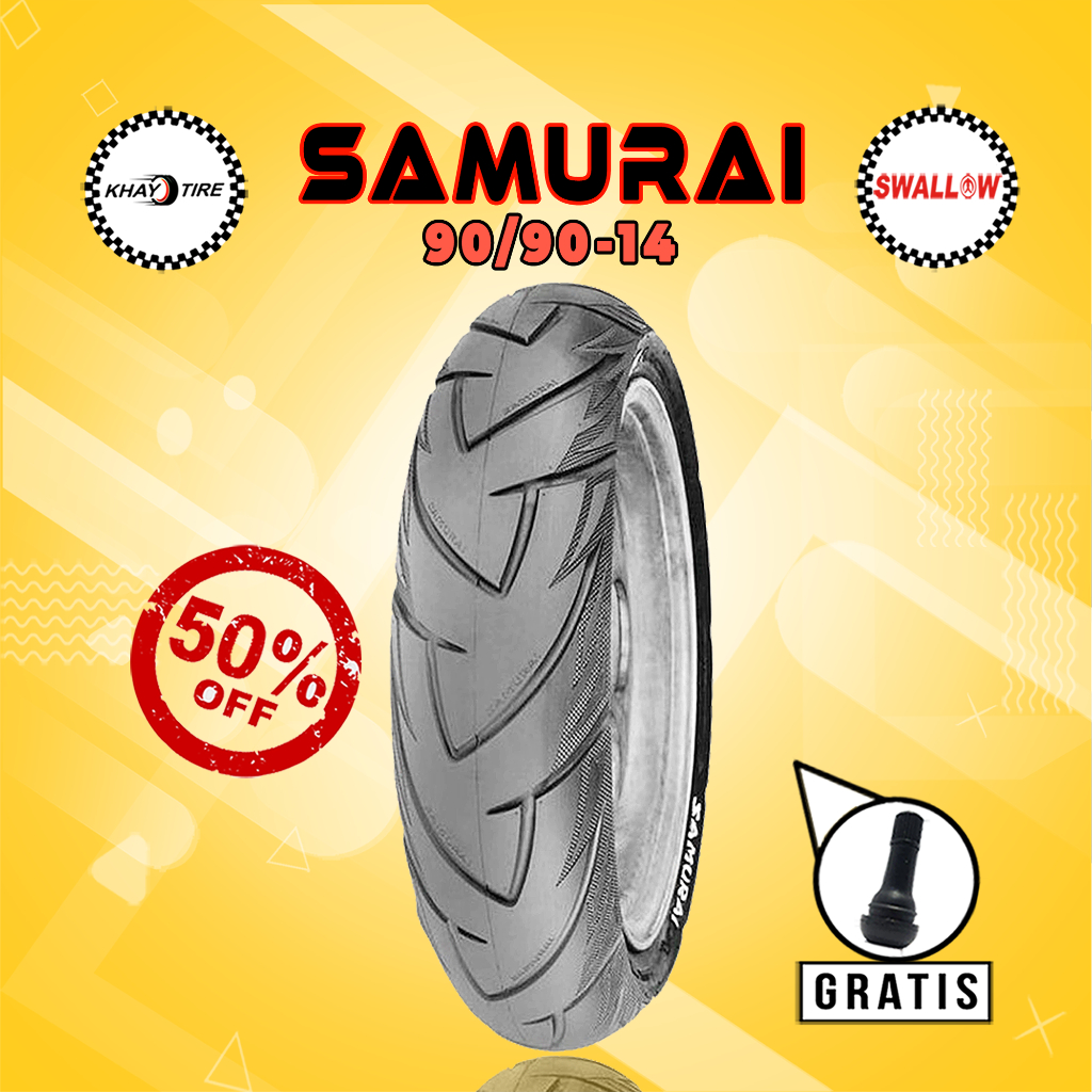 Ban Motor Matic SWALLOW SAMURAI 90/90 Ring 14 Tubeless