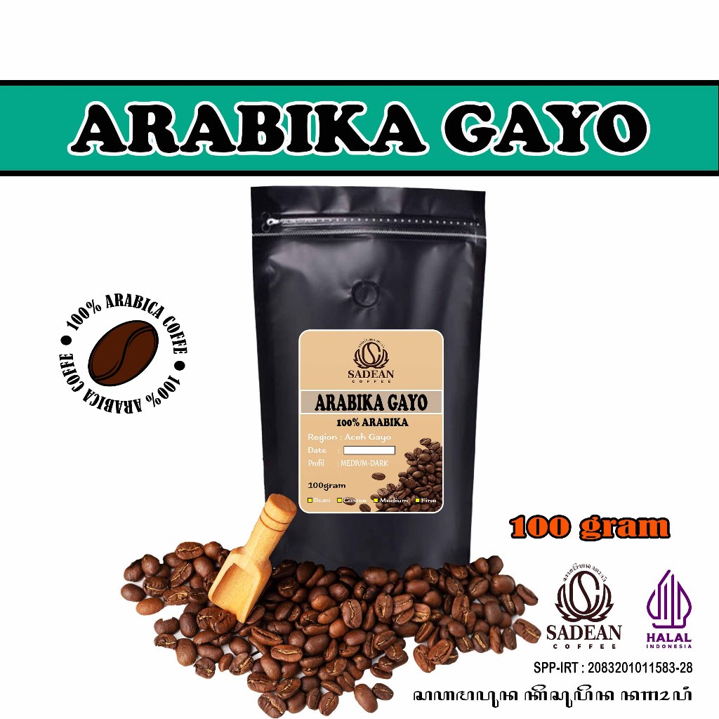 

Kopi Arabika Gayo Single ORIGIN 100% Arabika Gayo 100gr / Kopi Gayo / Kopi Arabika Gayo Aceh / Biji Kopi Arabika Gayo 100 gram