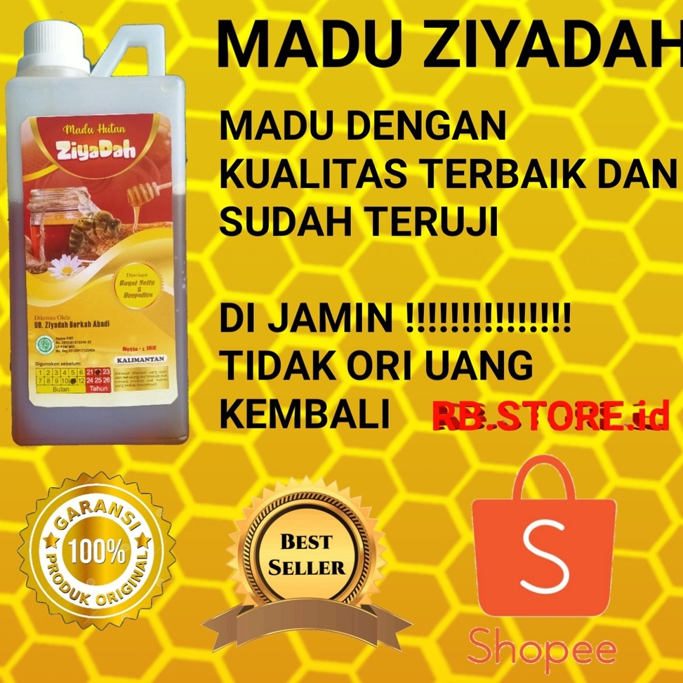 

Stok baru MADU HUTAN KALIMANTAN ZIYADAH 1KG1ASLIFREE SAFETY PACKING