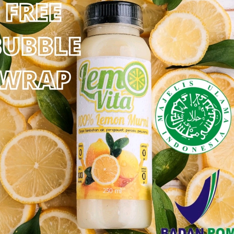 

Dijual kakak BPOM Fresh Sari Lemon Lemovita Jus Halal Murah 25ml