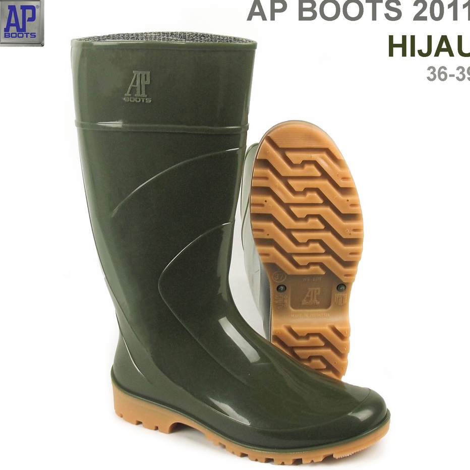 Eksklusif untuk Pelanggan Setia AP Boots AP 211 Hijau  Sepatu Boot PVC