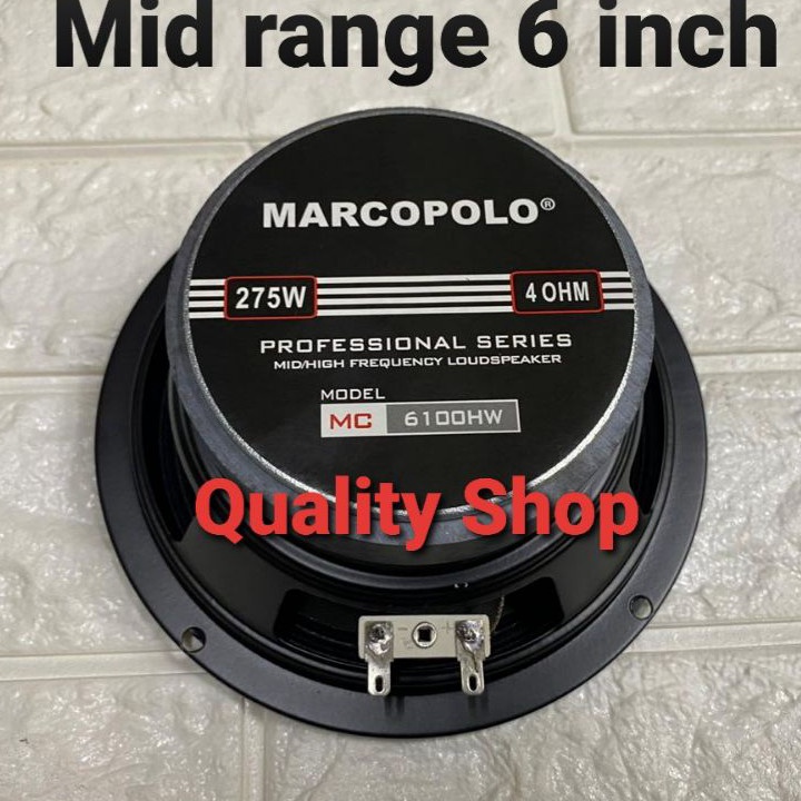 Elektronik yang Merampingkan Kehidupan Anda SPEAKER 6 INCH MARCOPOLO KARAKTER MID VOCAL LINE ARRAY