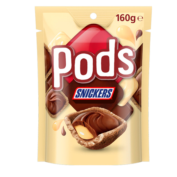 

Pods Snickers Chocolate Snack & Share Party Bag | 160g Australia