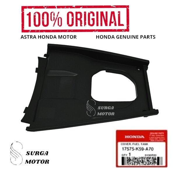Cover Fuel Tutup Tangki Tank Bensin New Vario 125 150 eSP K60R K59J Original AHM 17575-K59-A70 Case 
