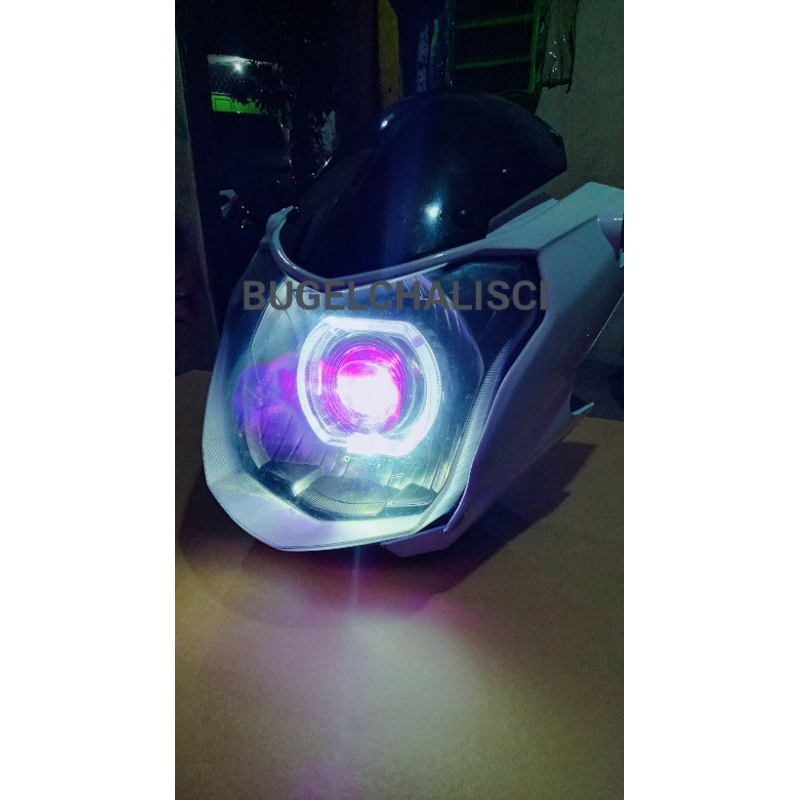 Reflektor lampu depan Yamaha Vixion New lightning Vixion nvl 2012-2014 custom biled projie daymaker