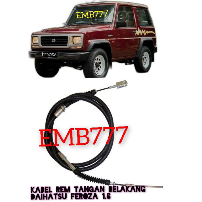 KABEL REM TANGAN BELAKANG DAIHATSU FEROZA BENSIN 1600CC INDEPENDEN LONG BODY PANJANG