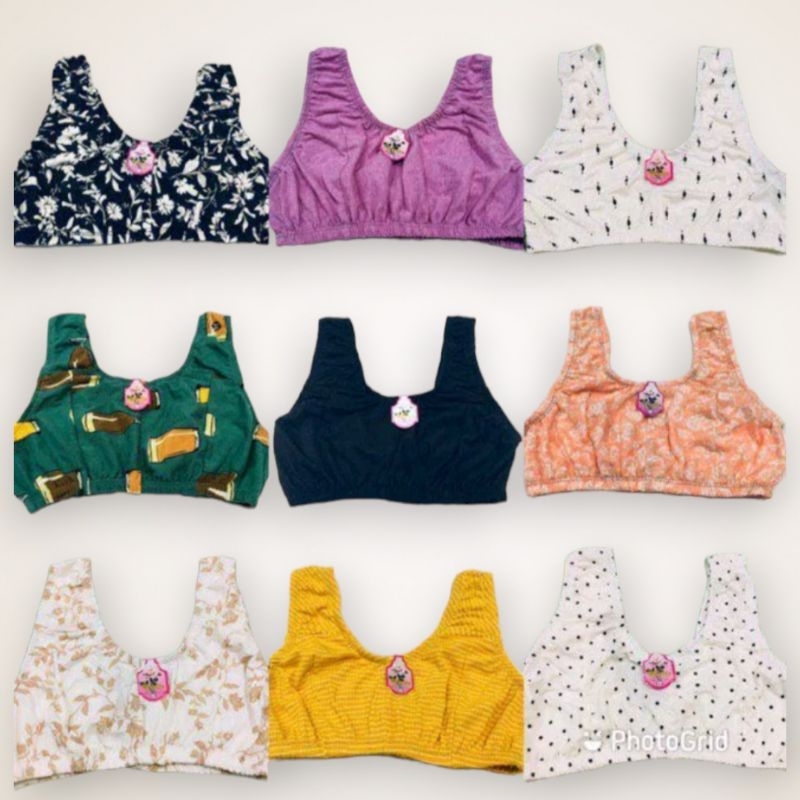 Paket 6 PCS Miniset wanita dewasa jumbo motif / Bra bh remaja dan dewasa TERLARIS