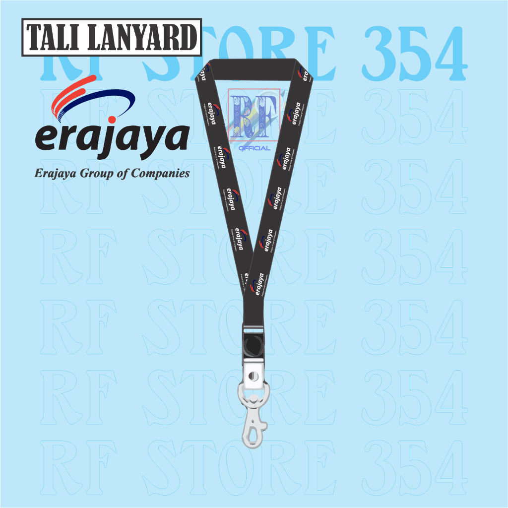 

TALI LANYARD HITAM ERAJAYA group of companies ERA JAYA LOGO - TALI ID CARD GANTUNGAN KUNCI GANTUNGAN FLASHDISK GANTUNGAN NAMETAG TALI LANYARD BEST SELLER COD