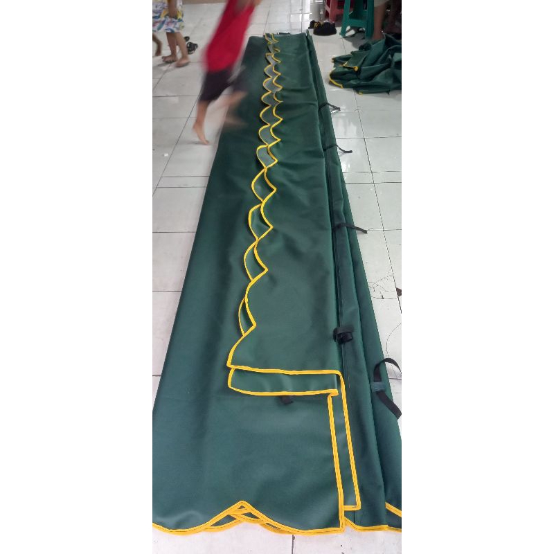 TERPAL Tenda Terop  4 x 6 + rumbai 35 cm keliling +tali iket ke besi