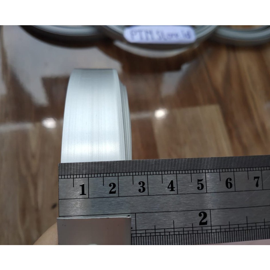 PLAT STRIP ALUMINIUM 1 25 CM SILVER CA f Terlaris