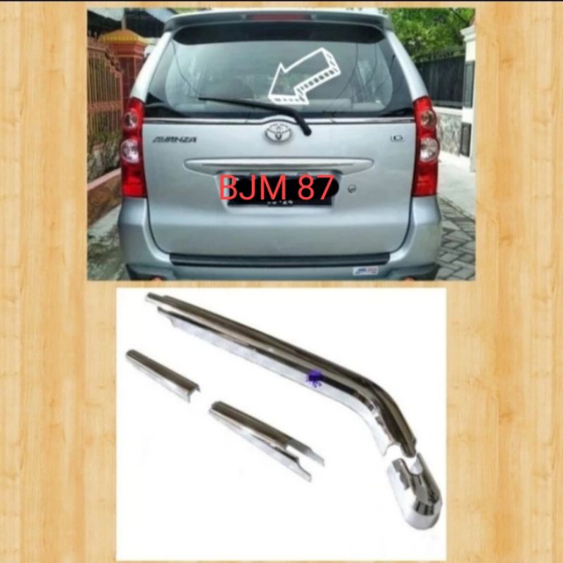 Cover Wiper Tutup Wiper Belakang Avanza Xenia 2007 2008 2009 2010 2011 Chrome