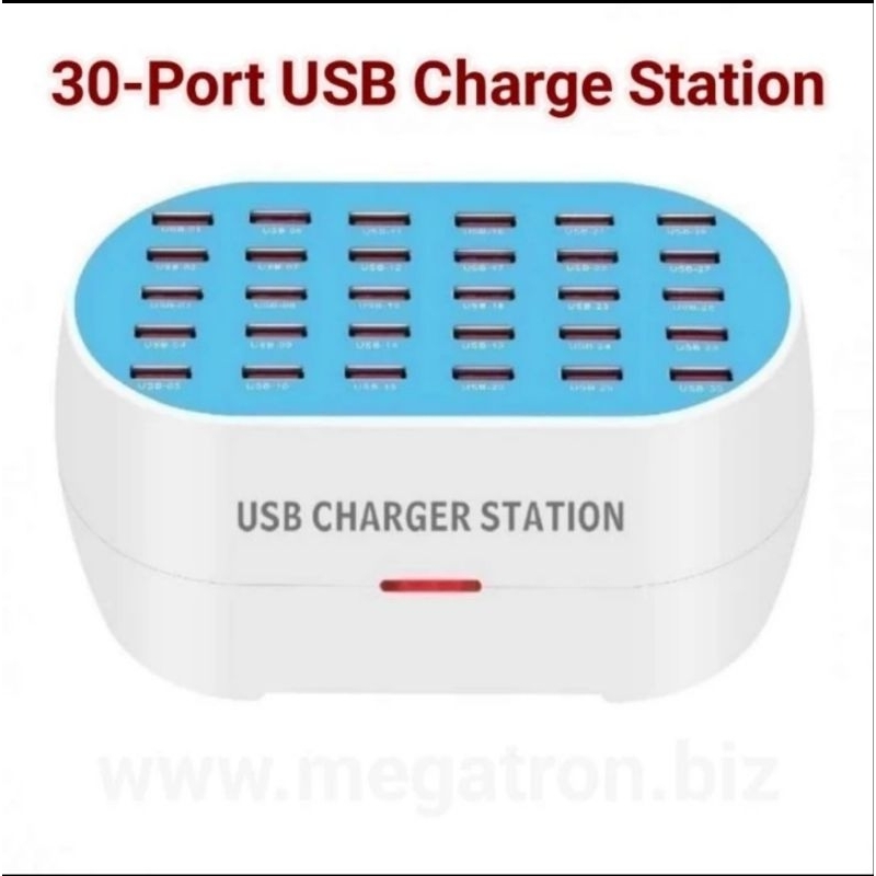 30-port USB Charge Station - cocok untuk receiver Tour Guide System