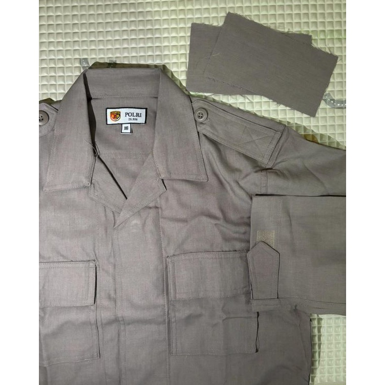 Model Keren  Baju saja PDL coklat jatah polri  baju satpam  seragam security