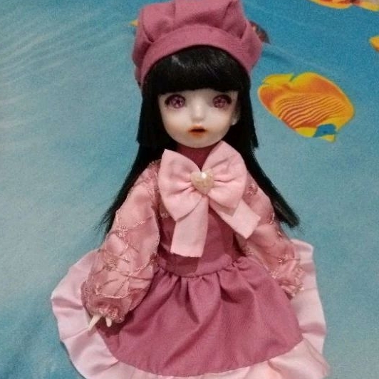 Wig 1/3 BJD doll , 1/4 BJD Doll, 1/6 Bjd doll rambut palsu keriting untuk boneka BJD 1/8, 1/6, 1/4, 