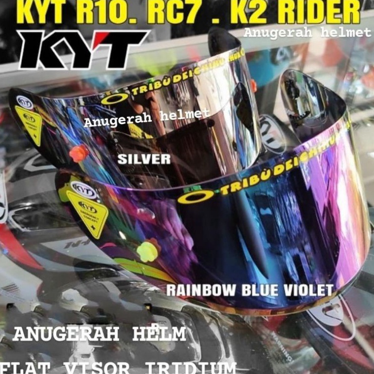BnH KACA FLAT VISOR HELM KYT R1 KYT RC7 KYT K2R KYT K2 RIDER