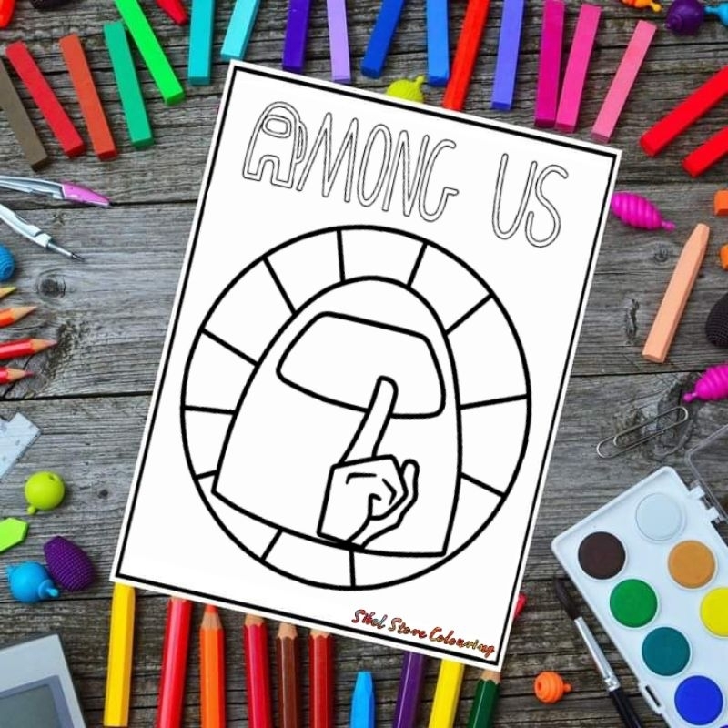 

Kertas Mewarnai Gambar Anak Tema Among Us V1 / Kertas Gambar (15 Lembar Gambar)