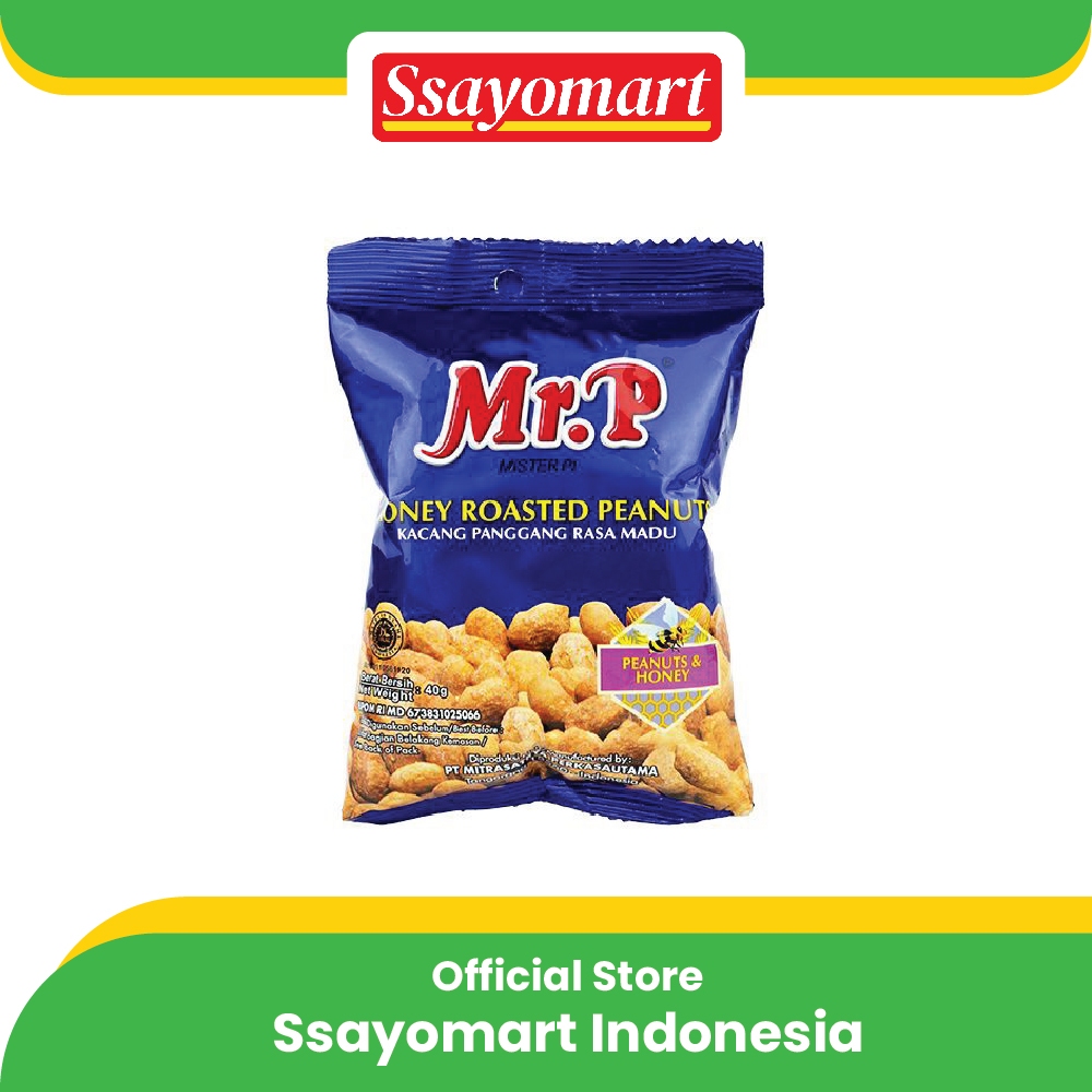 

MR.P Honey Roasted Peanuts 40 Gr Kacang Rasa Madu