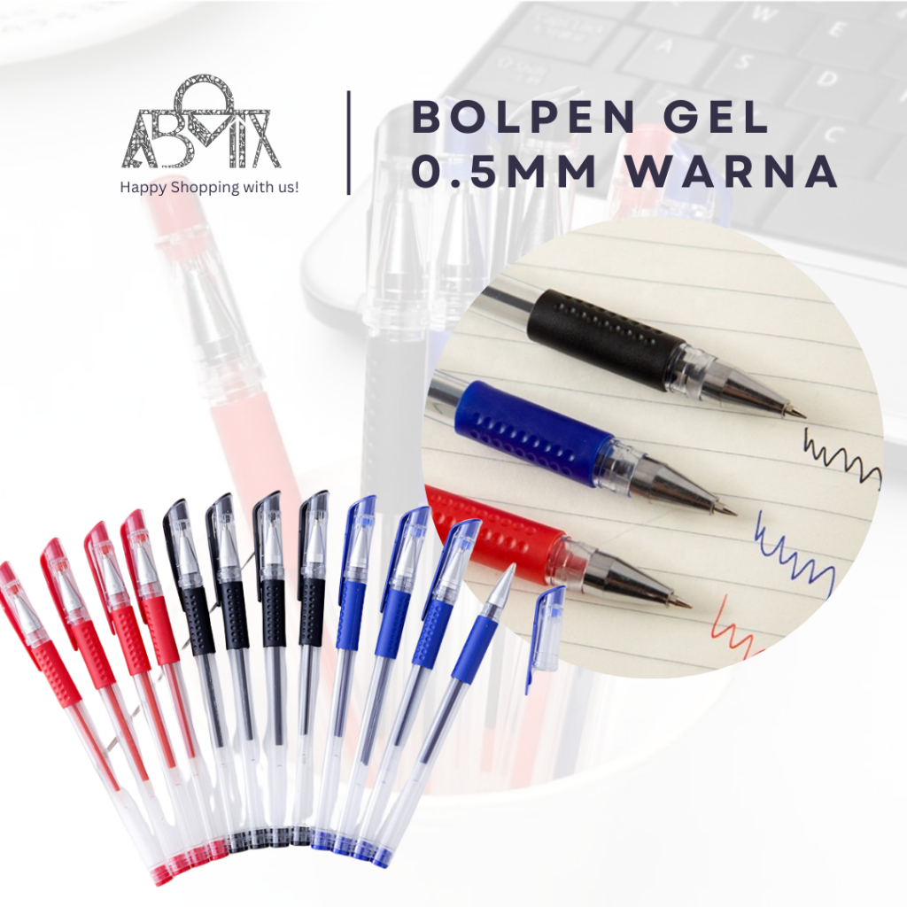 

Pena Gel 0.55mm Standard Pulpen tinta cair Alat Tulis Sekolah Kantor Pen Warna Warni Pena Ujung Lancip ATK Murah Import