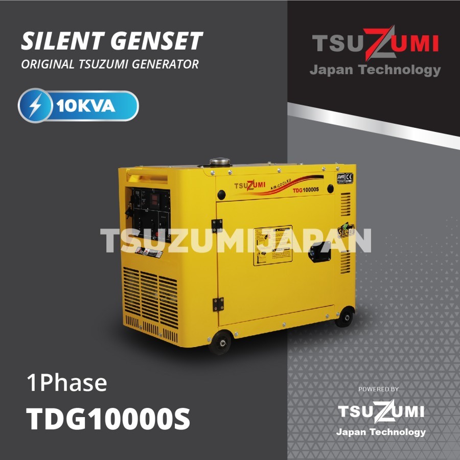 Genset Silent 7000 watt solar 1 phase Tsuzumi Japan Technology TDG10000S