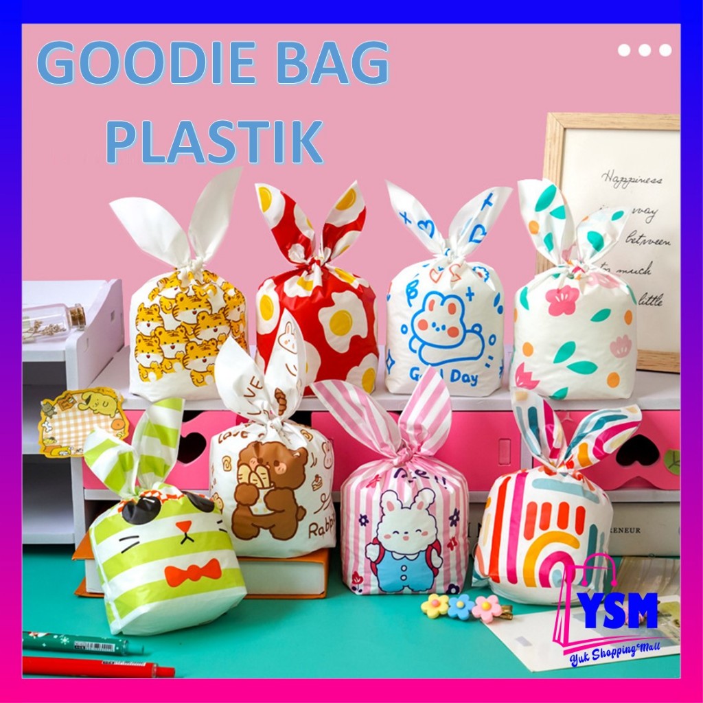 

YSM Goodie Bag Plastik Permen Karakter Isi 50pcs Kantong Bingkisan Souvenir Tas Hampers Snack Ulang Tahun Anak Bungkusan PLastik Cookies Lucu Pesta Perayaan