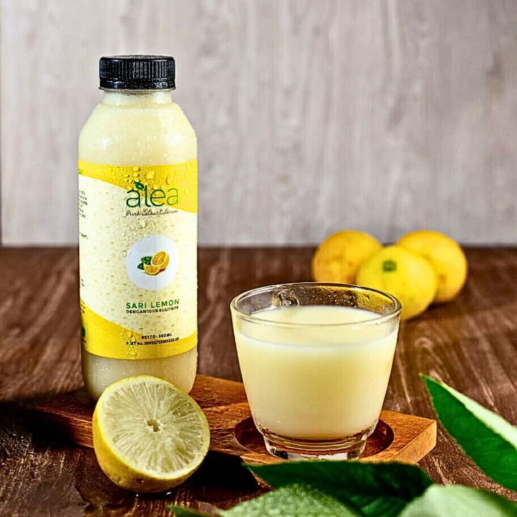 

Sari lemon asli / murni diolah dengan 100% kulitnya / sari lemon alea