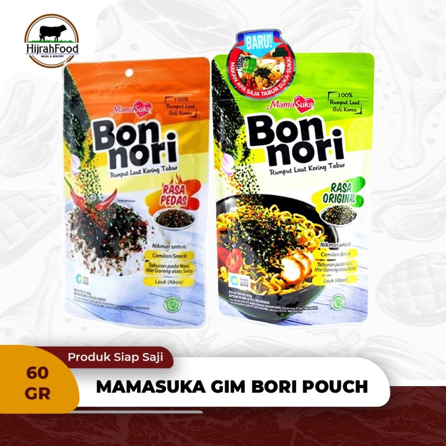 

MamaSuka Bon Nori Rumput Laut Kering Tabur Kemasan Pouch 60gr