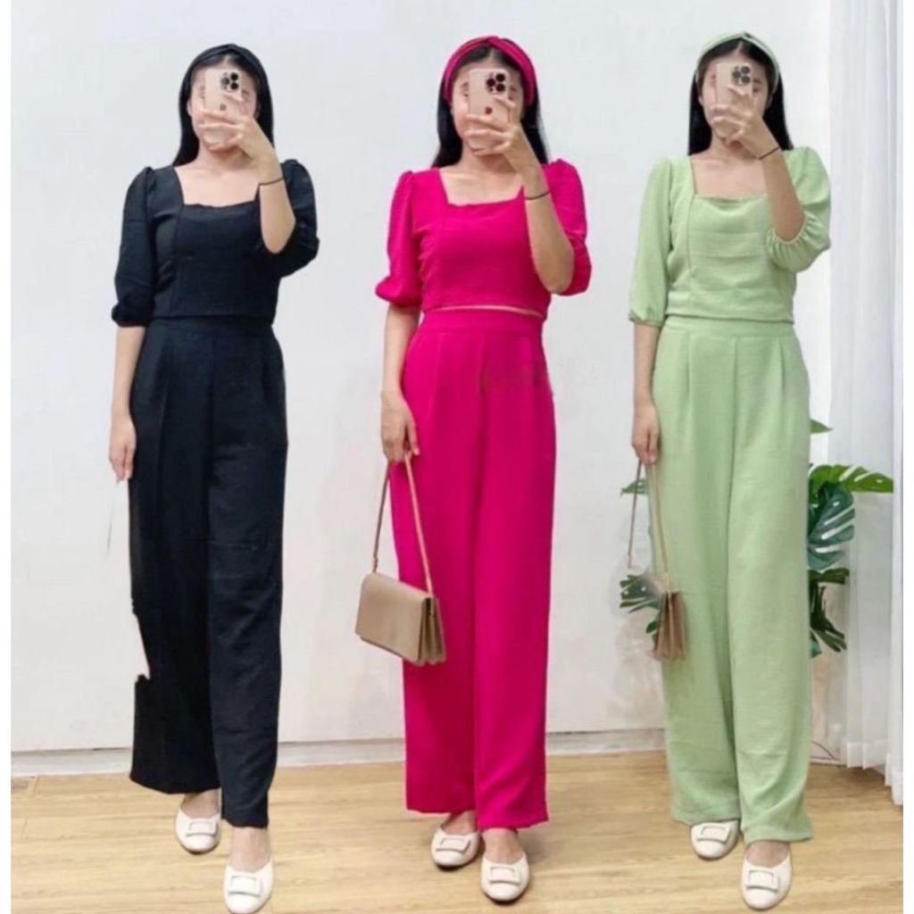 Setelam Remaja Daily Baju Premium Bangkok Stelan Serelan Promo Akhir Tahun Set 2In1 Kombinasi Setcel