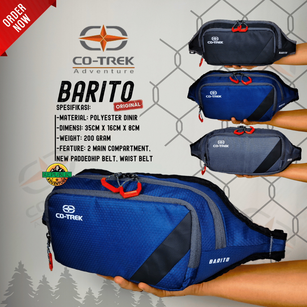 WAIST BAG BARITO COTREK/ TAS SELEMPANG COTREK/ TAS PINGGANG COTREK