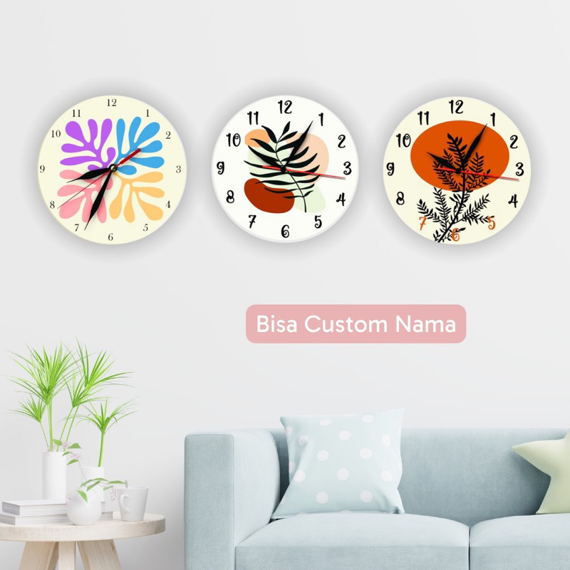 Jam Dinding Kayu Minimalis Aesthetic / Jam Dinding Vintage Unik