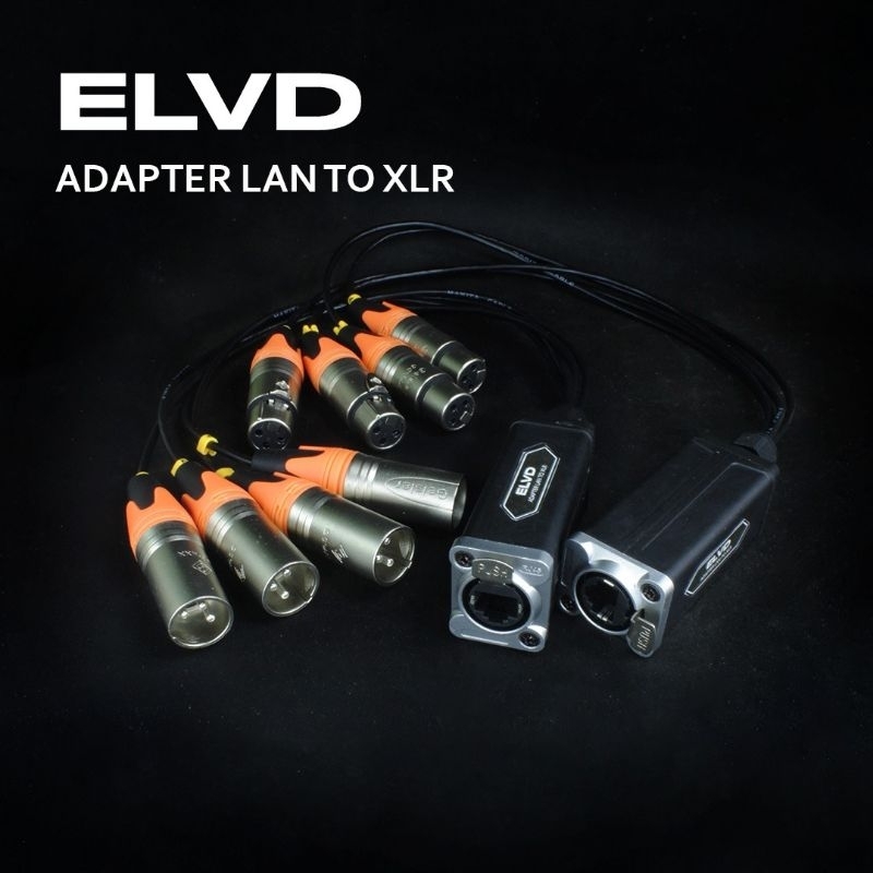 Ethercon / rj45 to XLR, konverter lan to xlr, harga untuk sepasang