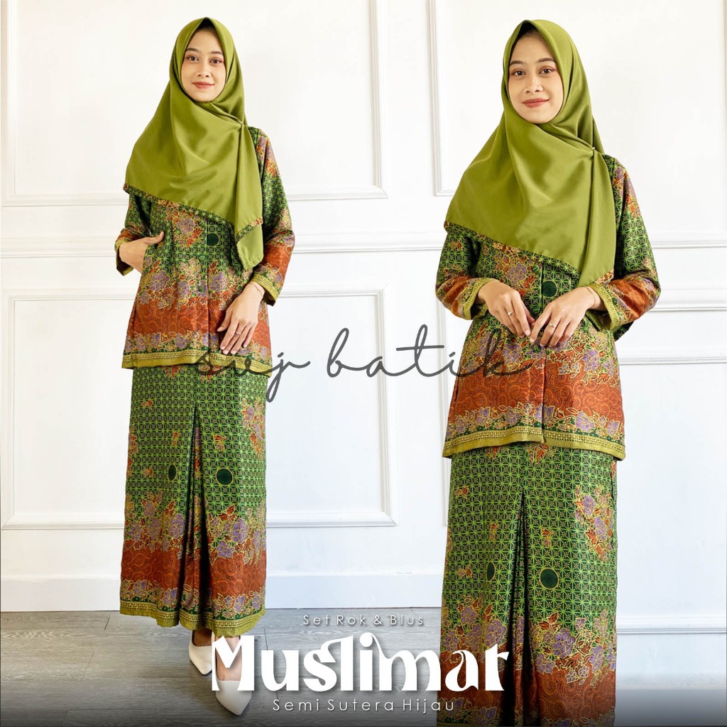 [SVJ] Setelan Muslimat NU Hijau Terbaru 2024 Bahan Sanwos dan Semisutra Setelan Fatayat Ori SVJ Bati