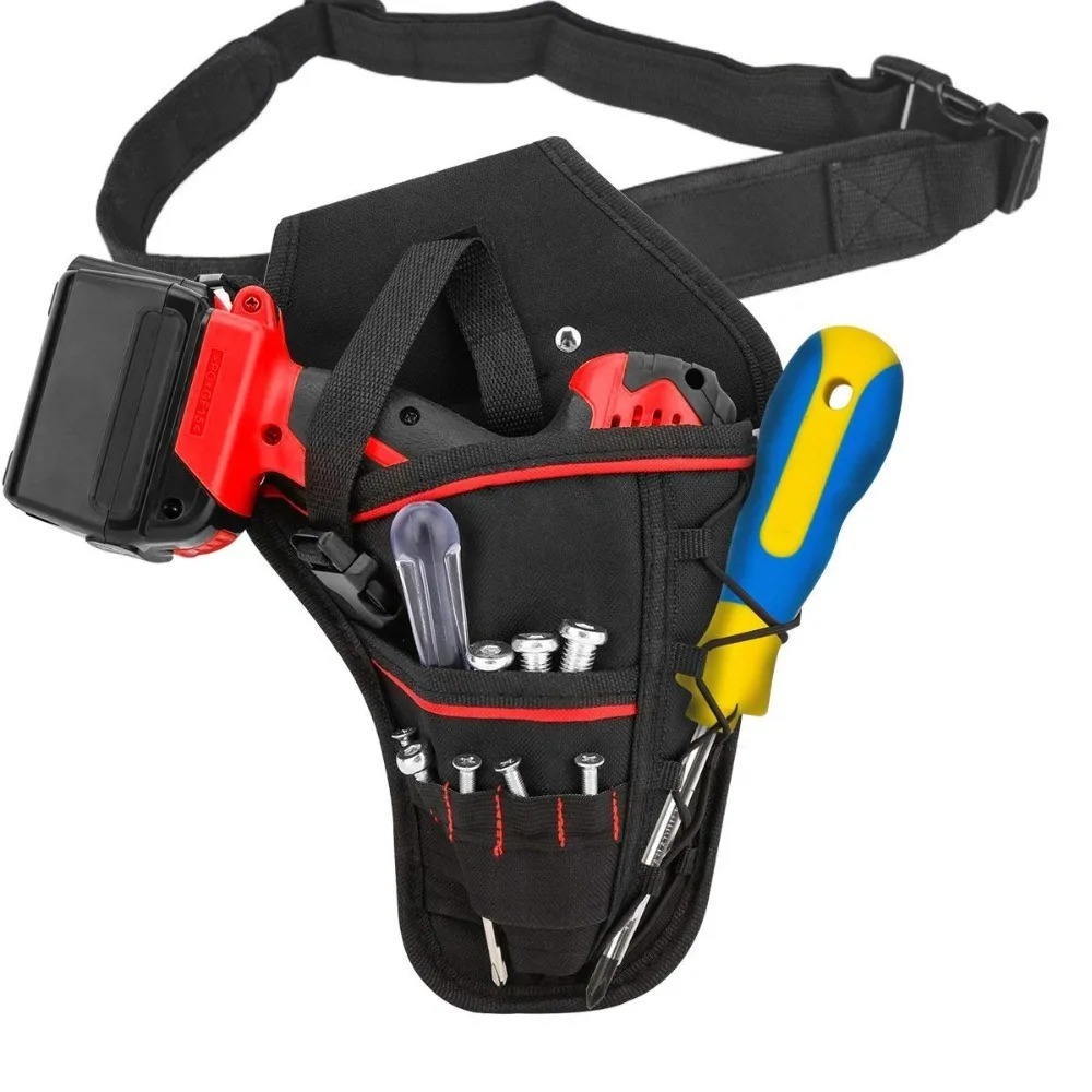 Tas Pinggang Perkakas Bor Multifungsi Anti Air - Drill Holster Waist Tool Bag