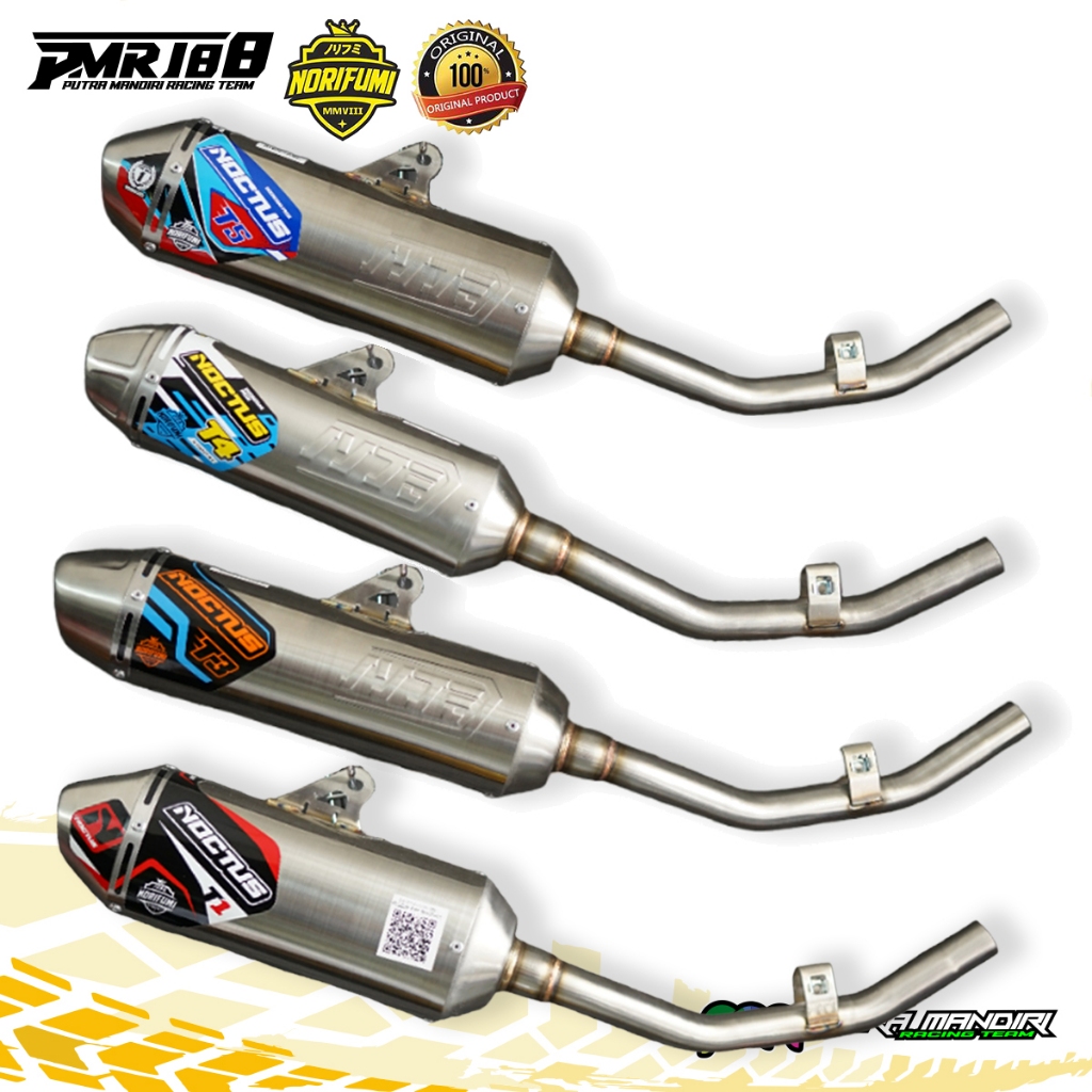 KNALPOT NORIFUMI NOCTUS T1 T3 T4 T5 KLX 150/DT CRF 150 L STAINLESS ORIGINAL