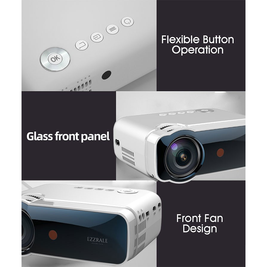 EZ320 Mini Led Projector Ezzrale Proyektor 150 ANSI Single LCD Mirror