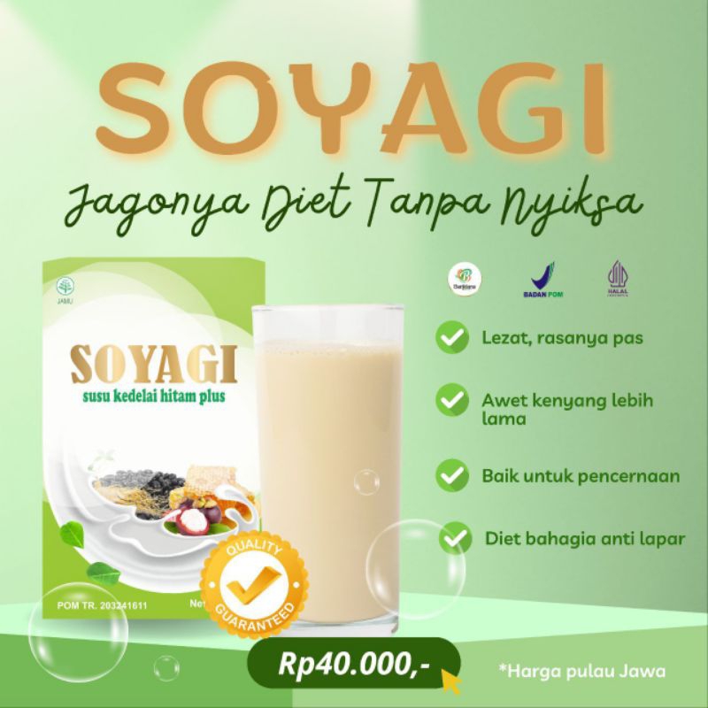 

SOYAGI Susu Kedelai Rendah Lemak Diet Sehat