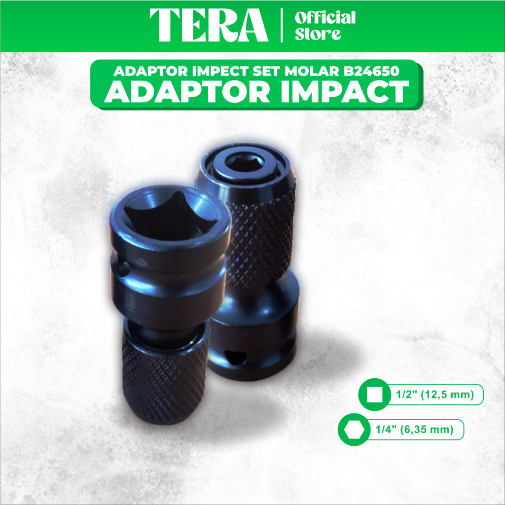 Adaptor Impact Wrench To Screwdriver Converter Bor Obeng MOLLAR B24650 Adapter Bor Impek wrench Konv