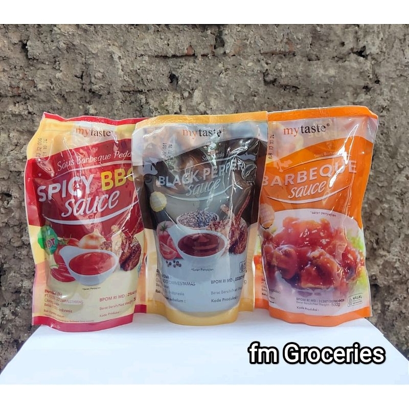 

My Taste saus Barbeque/ Blackpepper/ Barbeque spicy 500 gram