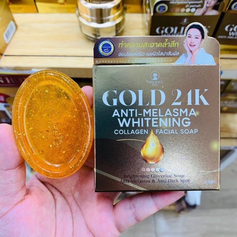 24K GOLD anti melasma face soap - thailand
