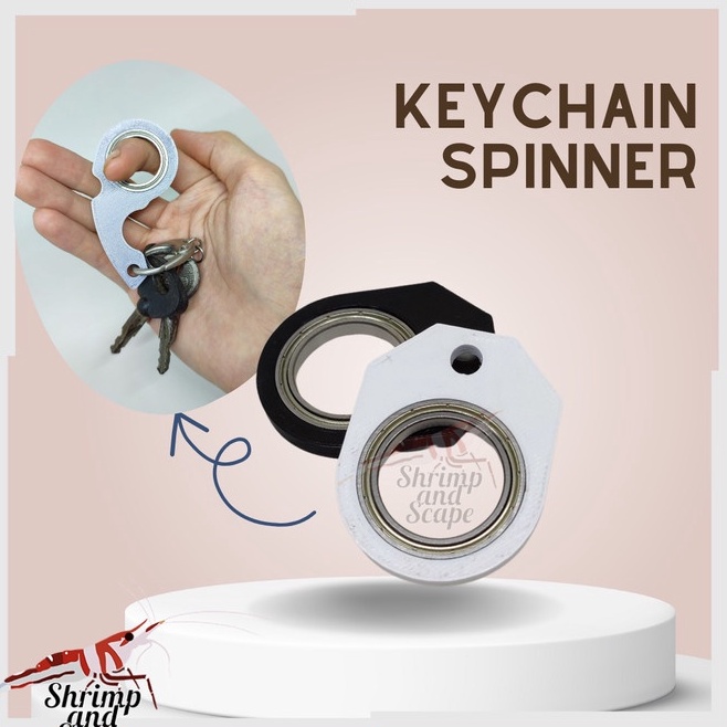 ART Q4L Keychain Spinner Gantungan Kunci Fidget Mainan Ganci Keyrambit Putar