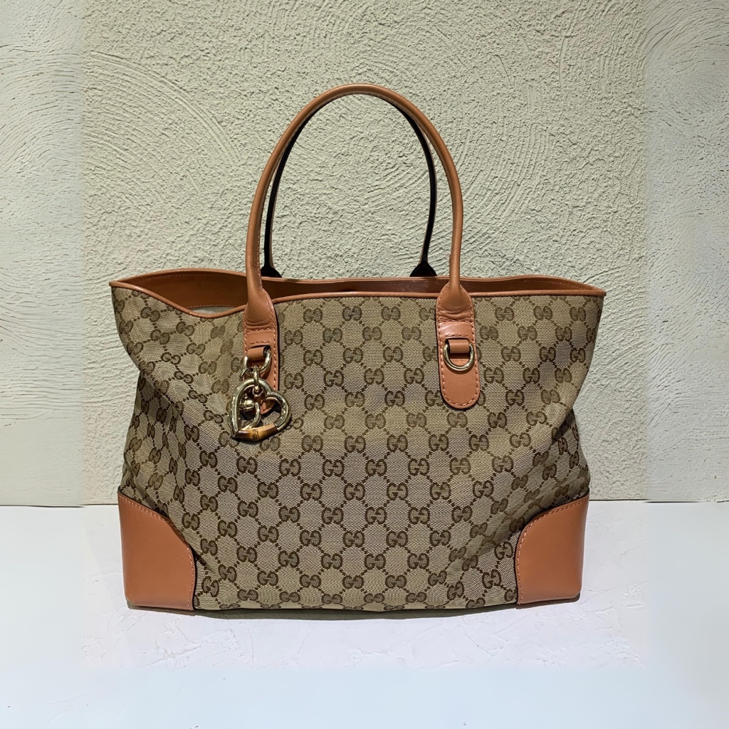 BTW Authentic Preloved Gucci Monogram City Tote Bag
