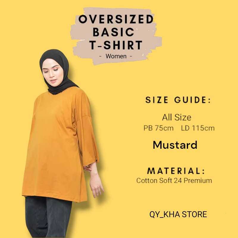 OVERSIZE WANITA KEKINIAN PREMIUM KAOS WANITA OVERSIZE