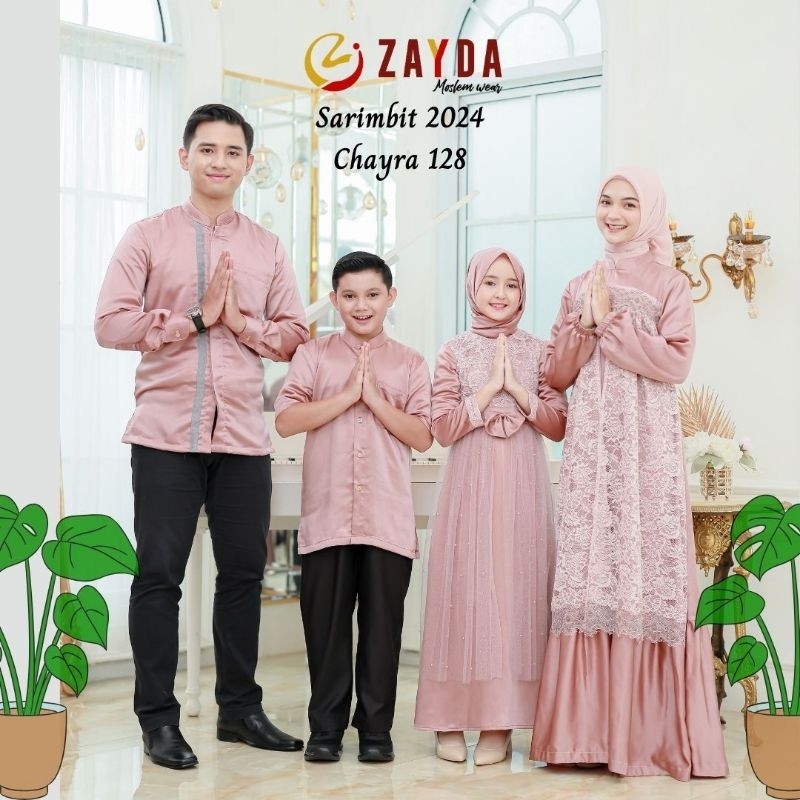 ZAYDA Sarimbit Gamis Terbaru Artikel Chayra ZG 128 Ory By Zayda