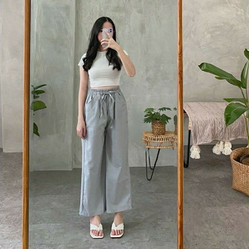 KULOT HIGHWAIST LINEN / CELANA KULOT / CELANA KULOT LINEN