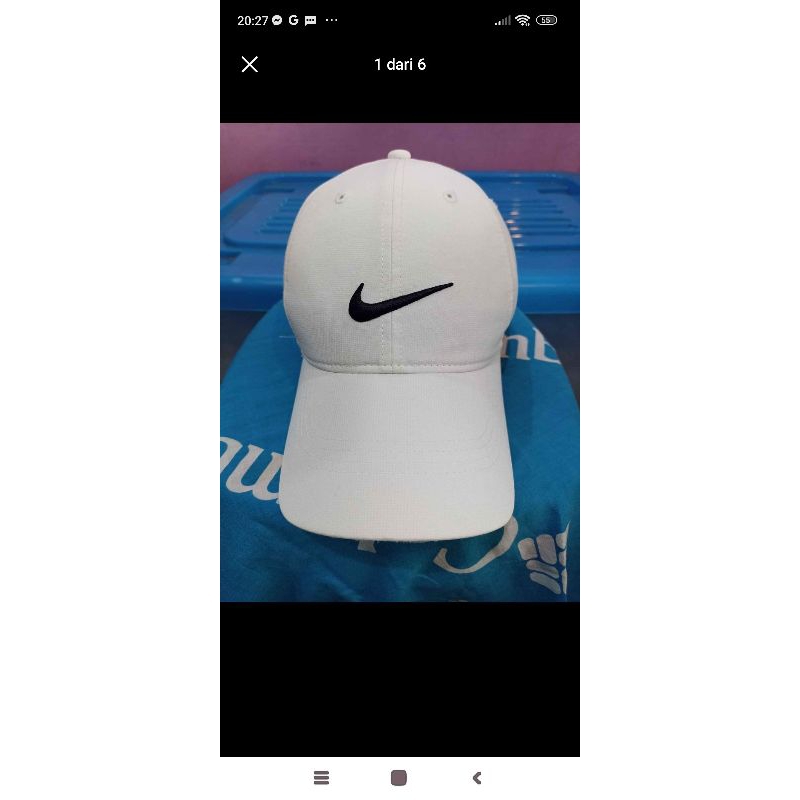 Topi Nike Golf Putih Original