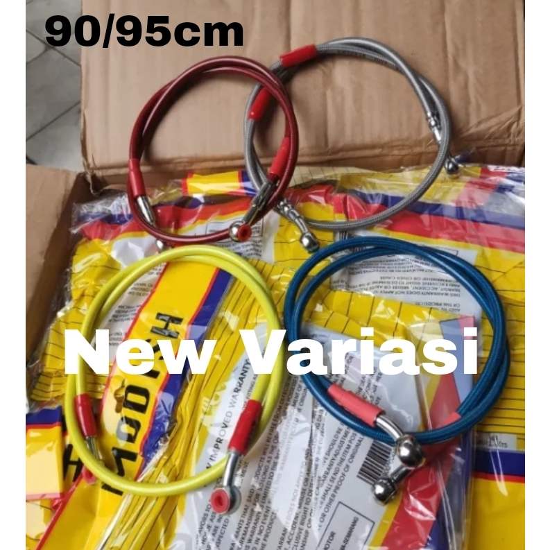 Selang rem warna 90cm selang rem depan cakram/tromol panjang 90cm universal beat vario mio fino mio 