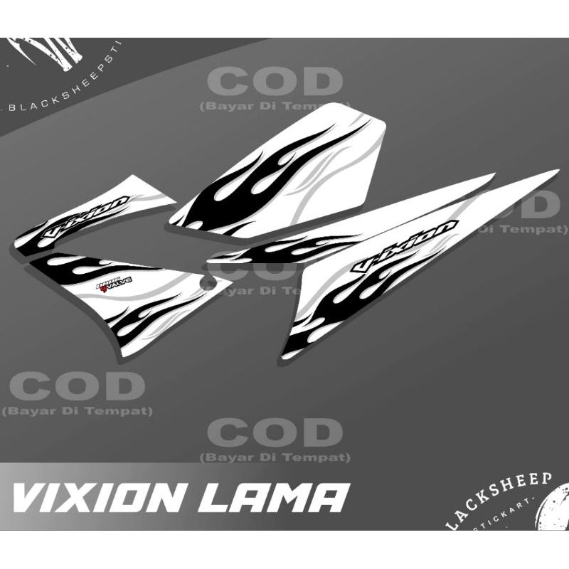 Striping Vixion Old Variasi Stiker Motor Yamaha Vixion Old 2008 / 2012 Lis Cover Lis Body Motor