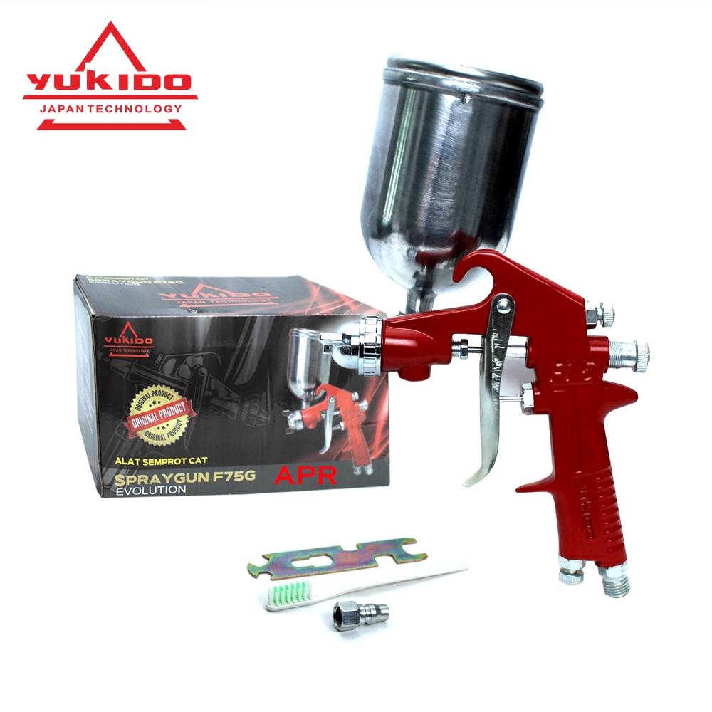 SPRAY GUN F75G YUKIDO Tabung Atas Alat Spray Gun Air Brush