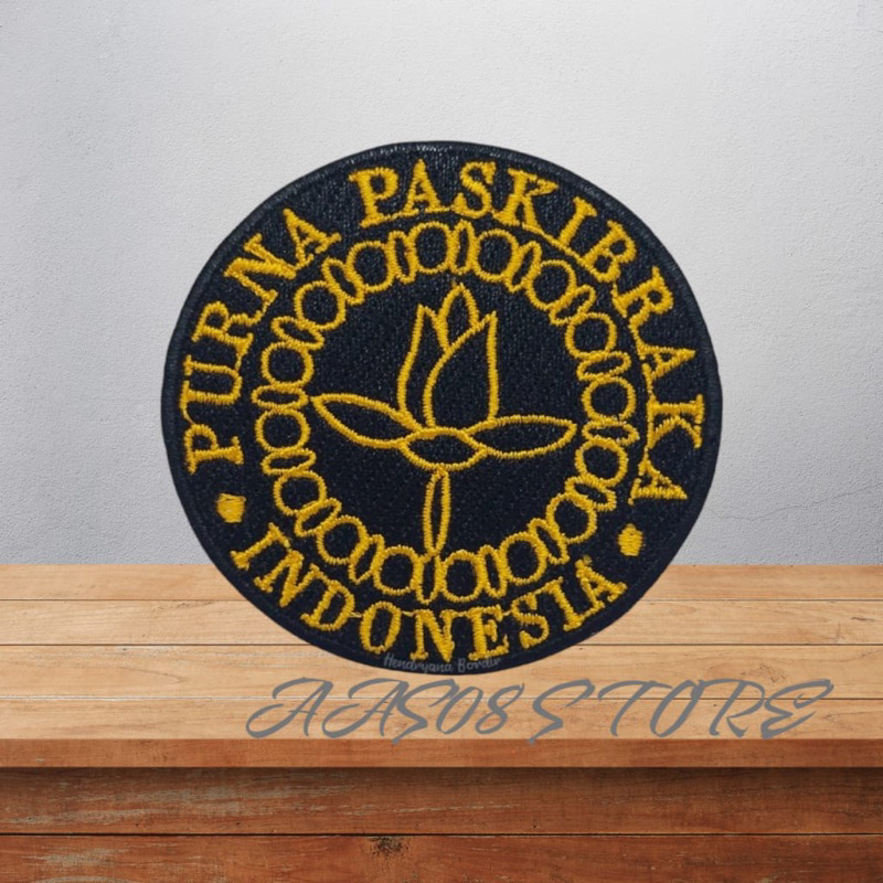 LOGO BORDIR PURNA PASKIBRAKA INDONESIA BEDGE PURNA PASKIBRAKA INDONESIA EMBLEM PATCH PURNA PASKIBRAK