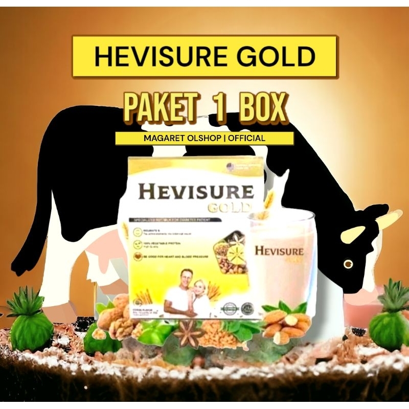 

HEVISURE GOLD MILK - ORIGINAL PAKET 1 BOX - ATASI NYERI SENDI NYERI PINGGANG - LANSIA